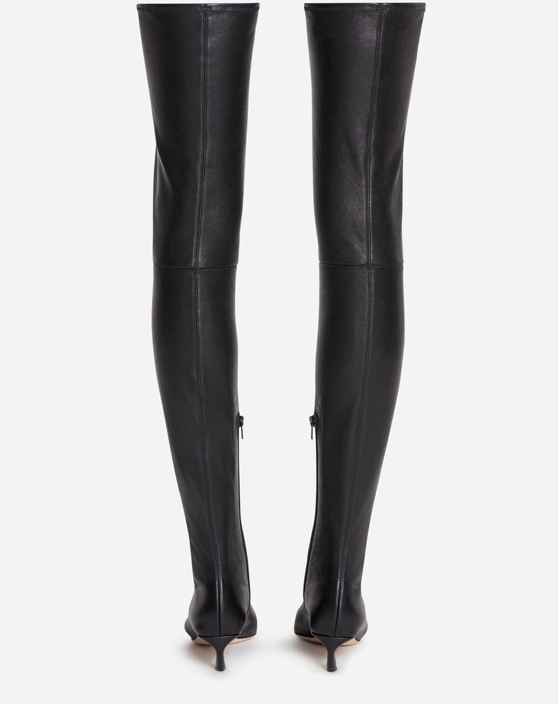 Lanvin LEATHER SWING BOOTS WITH MELODIE JEWEL outlook