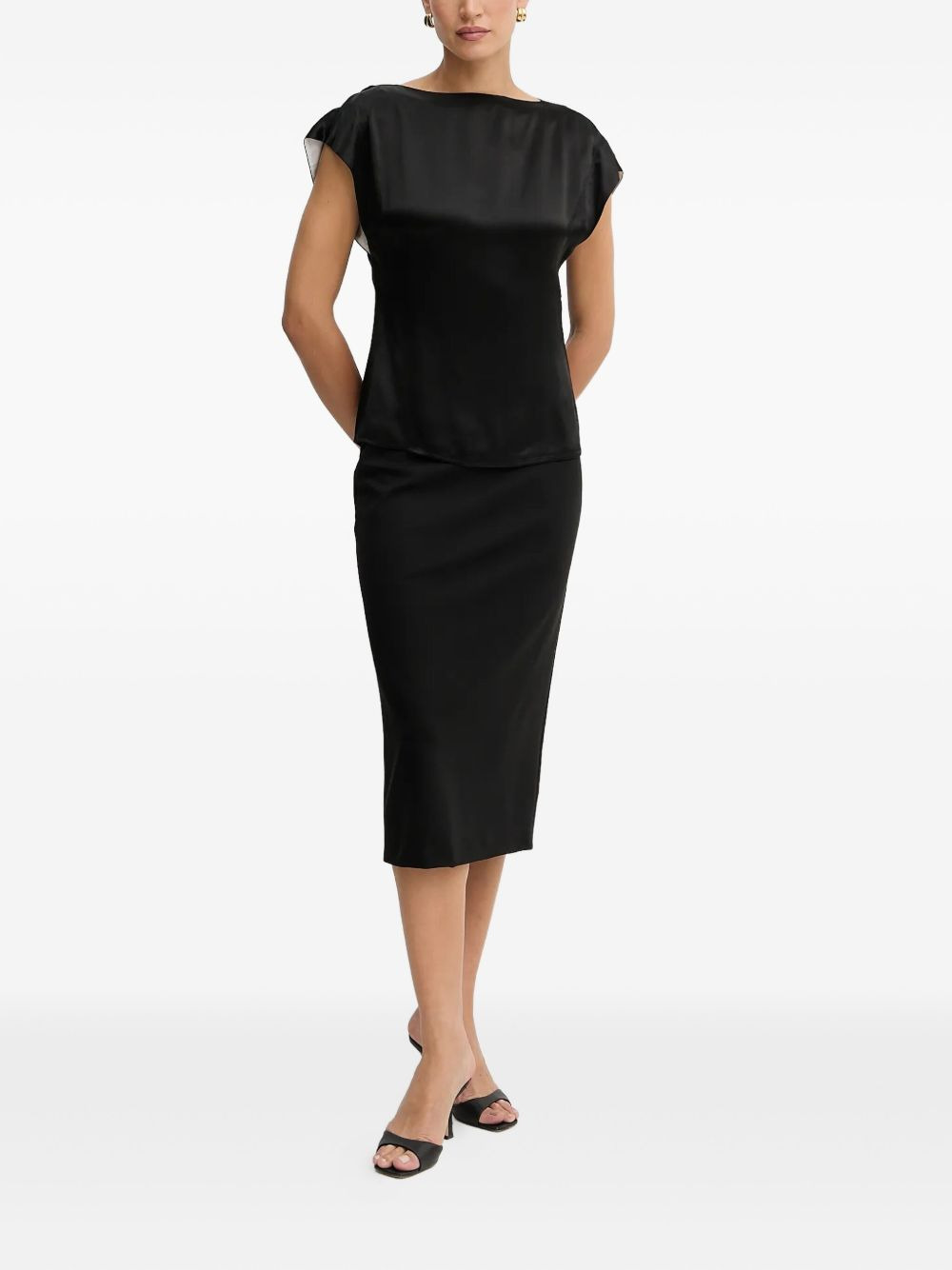 mock-neck blouse - 2