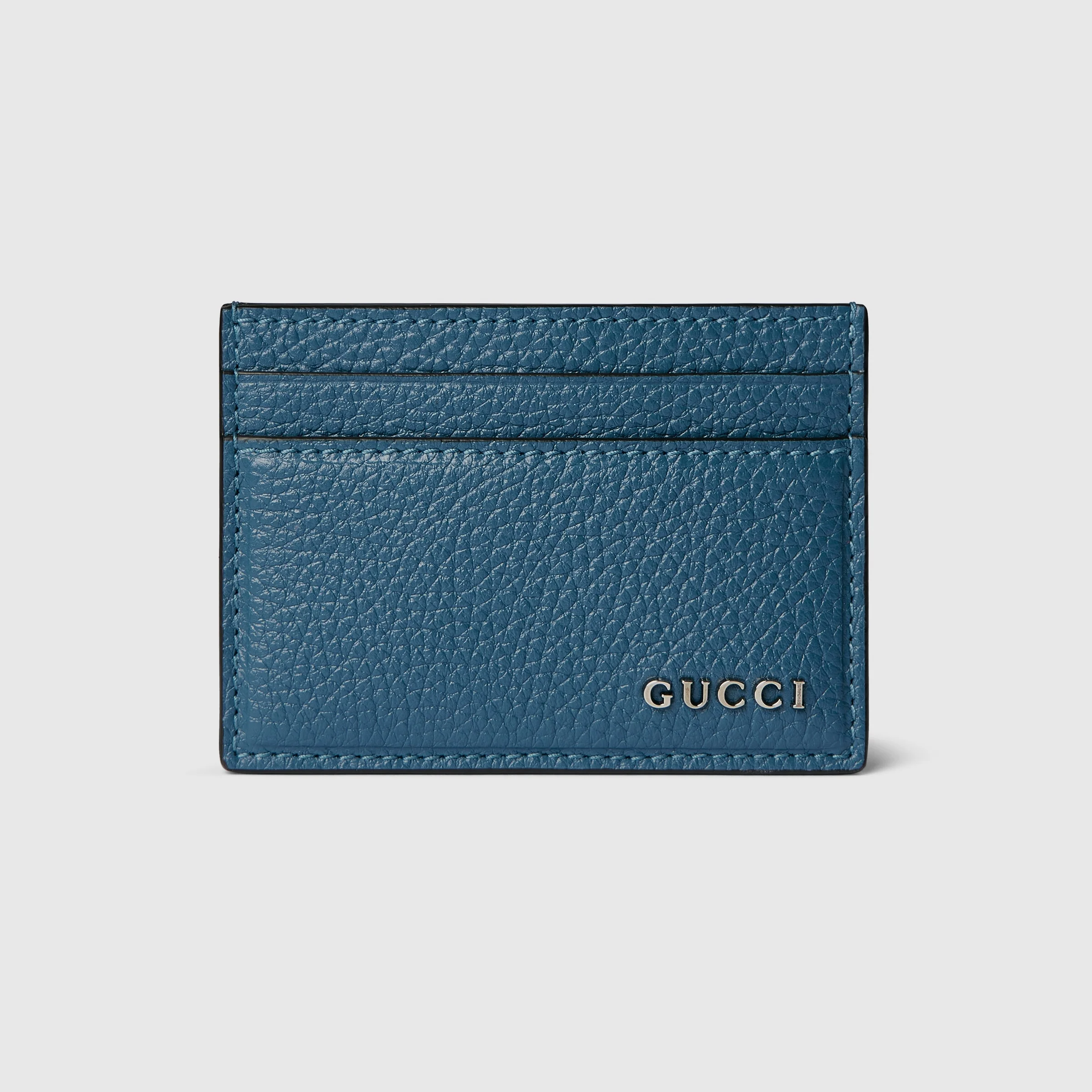 Card case with Gucci script - 1