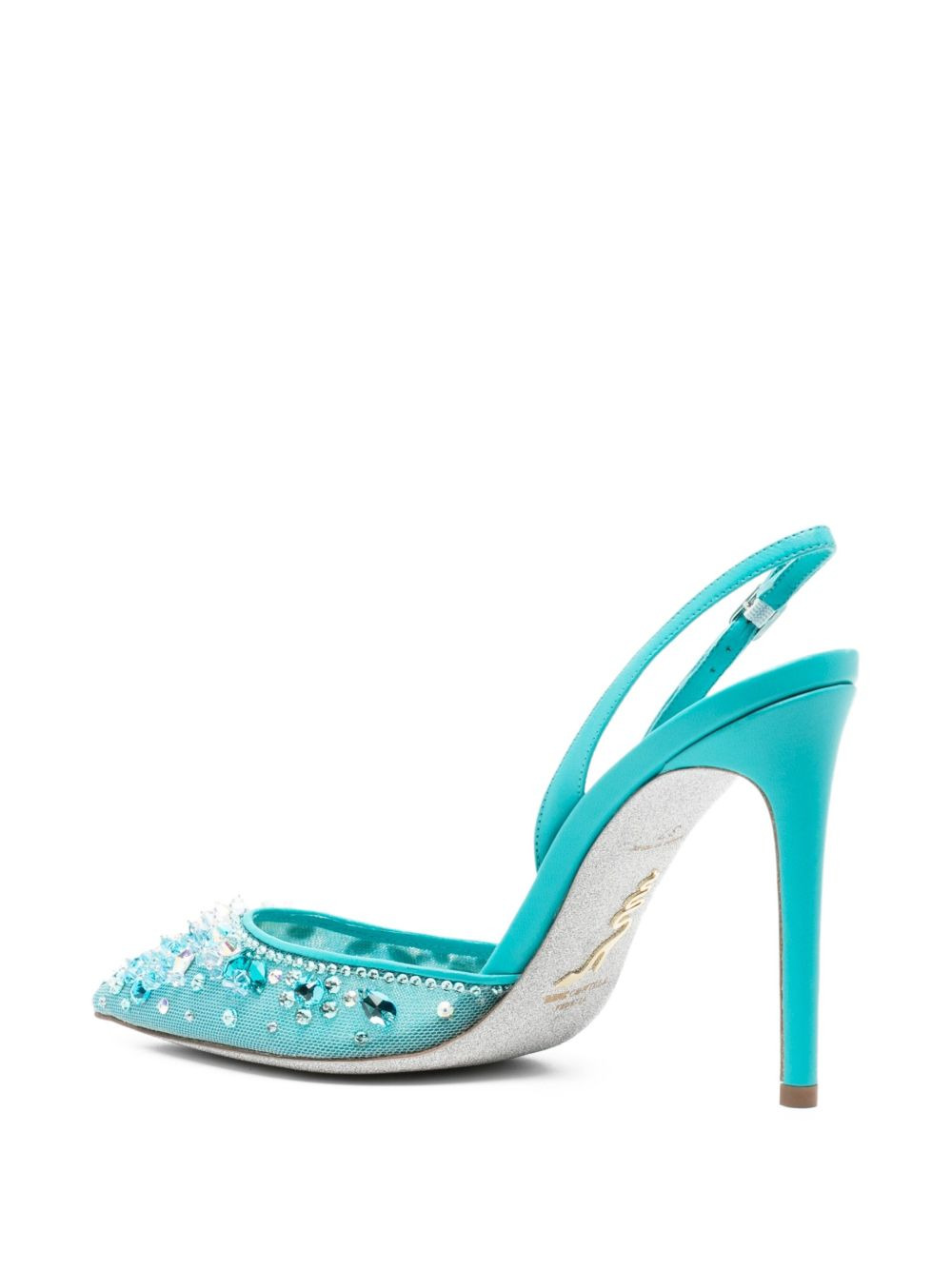 110mm Cinderella slingback pumps - 3