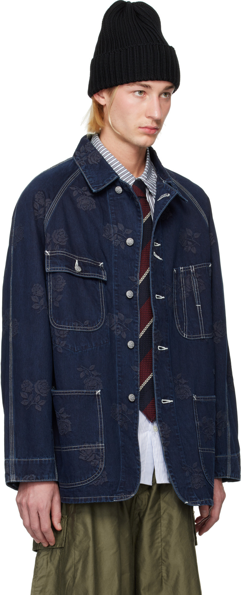 NEEDLES Indigo Coverall Denim Jacket outlook