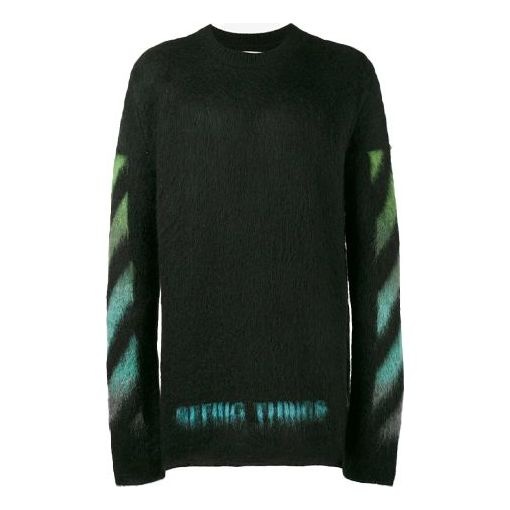 Off-White Gradient Alphabet Printing Loose Fit Blue Green OMHA036F176500041040 - 1