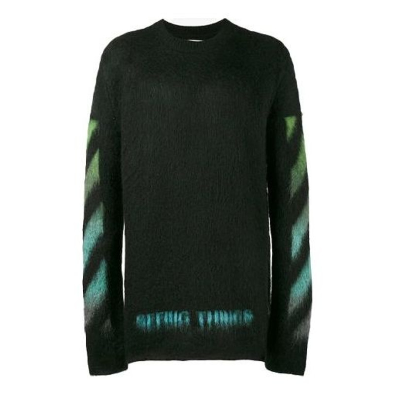Off-White Gradient Alphabet Printing Loose Fit Blue Green OMHA036F176500041040 - 1