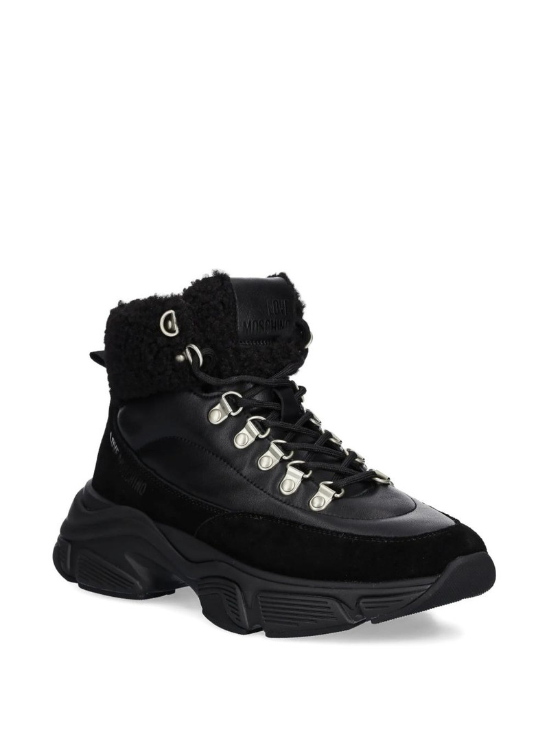 Moschino logo-detail boots outlook
