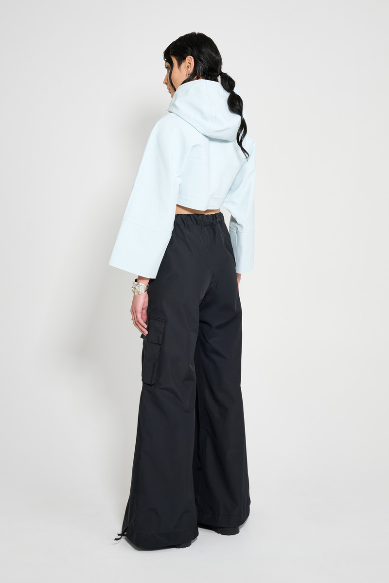 Lilla Tre Cropped Raincoat Frost Grey 4