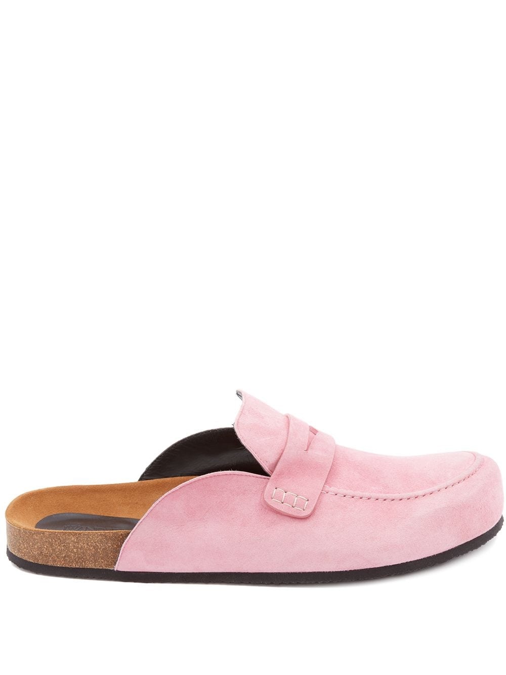 suede loafer-style mules - 1