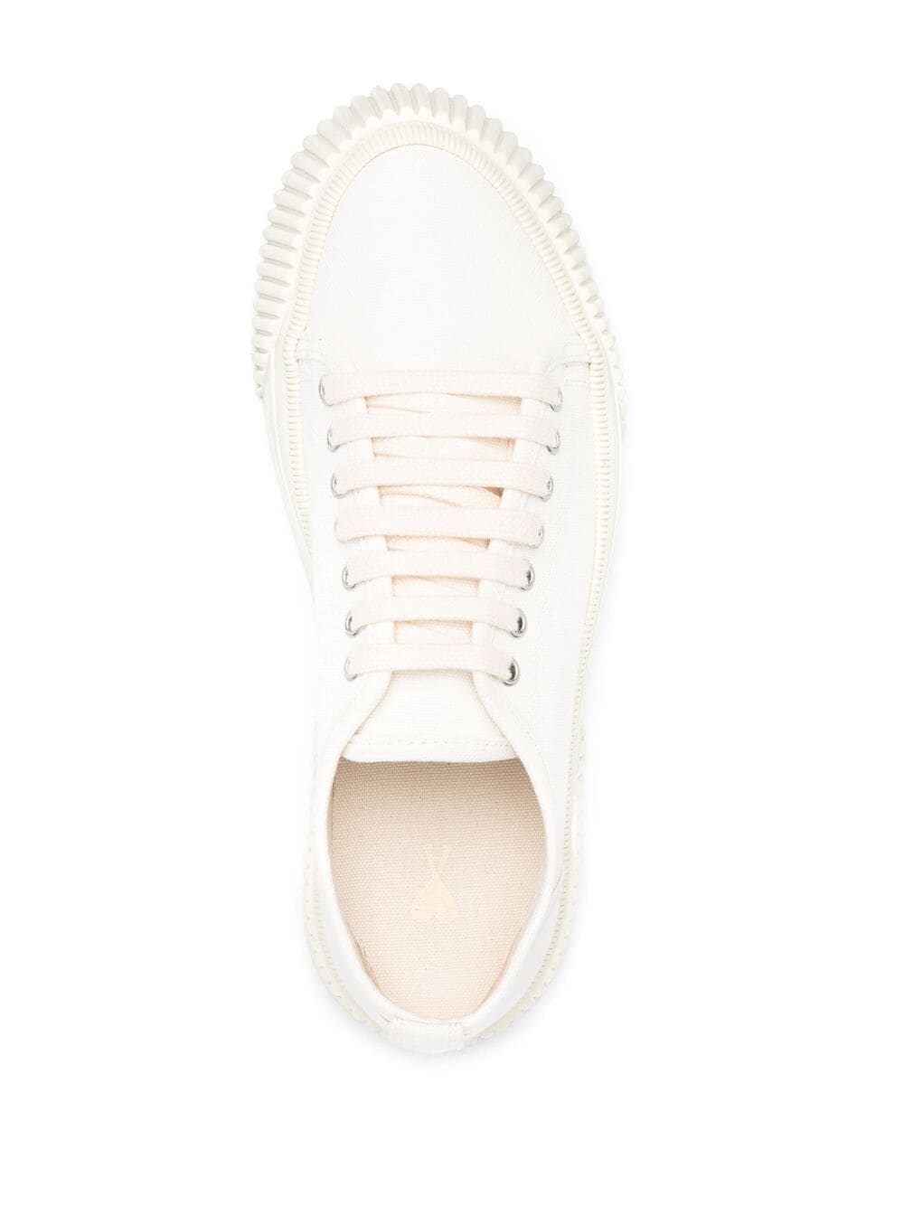 ridged-sole low-top sneakers - 4