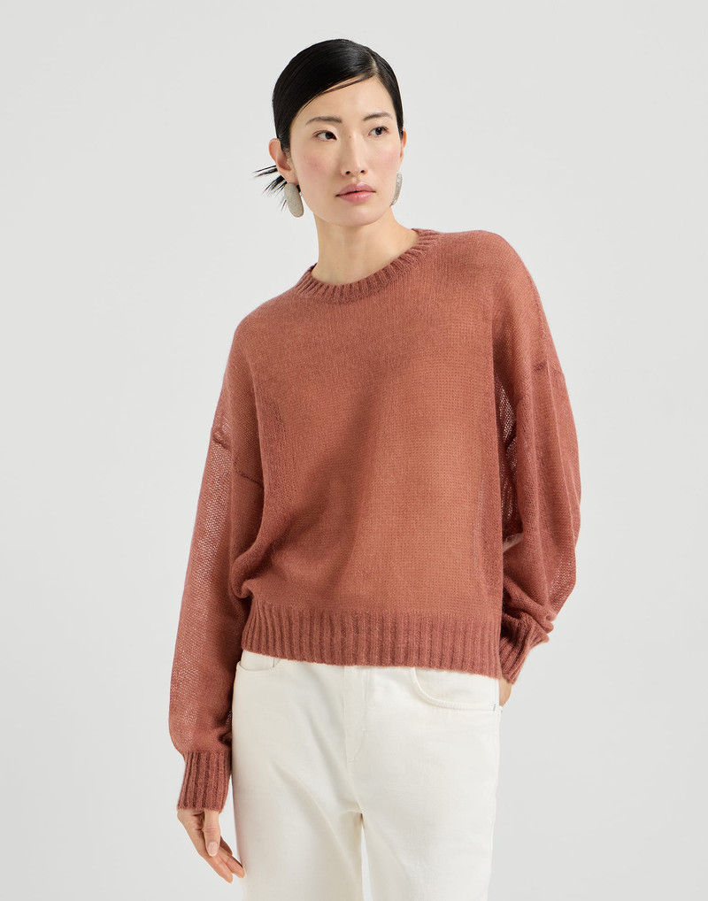 Mohair and wool sweater with monili 2