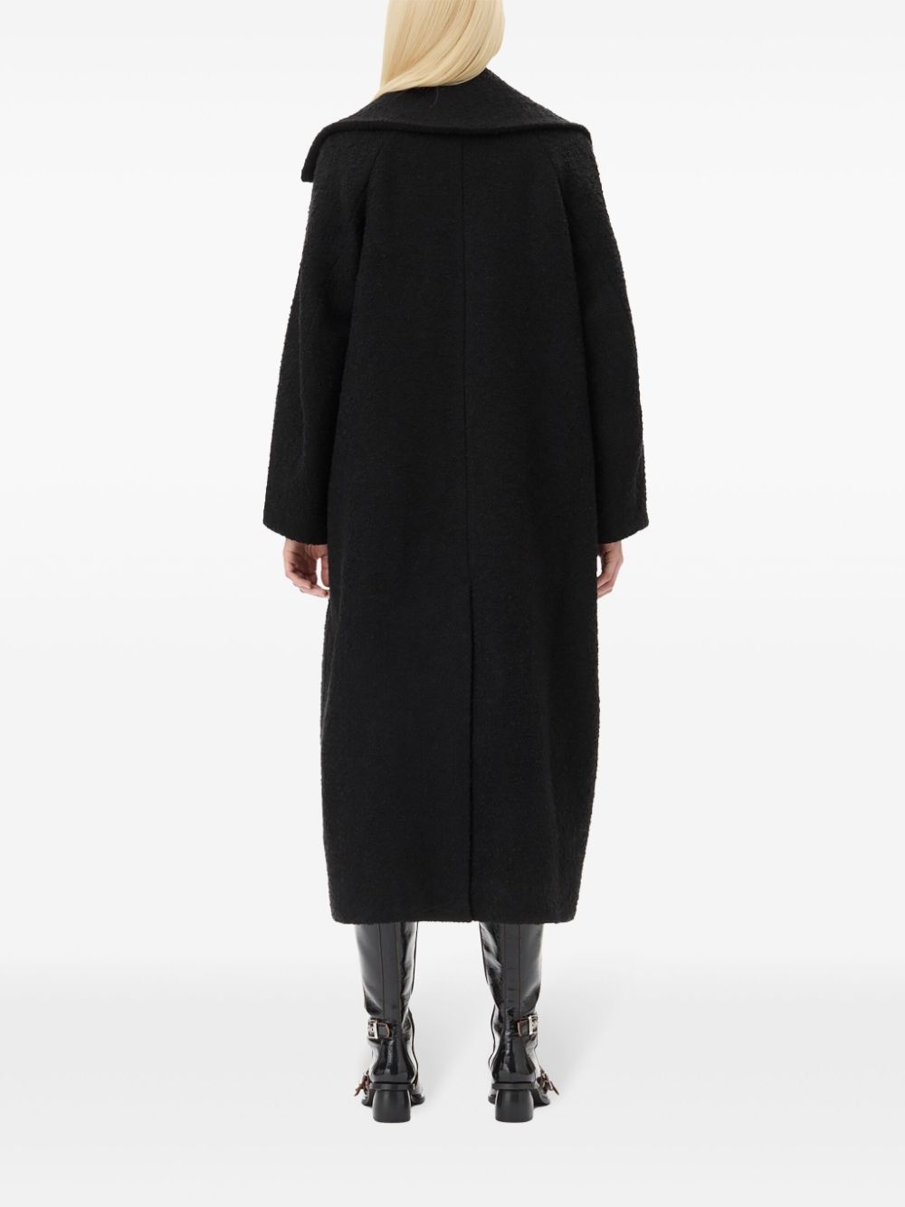 textured bouclé coat - 4