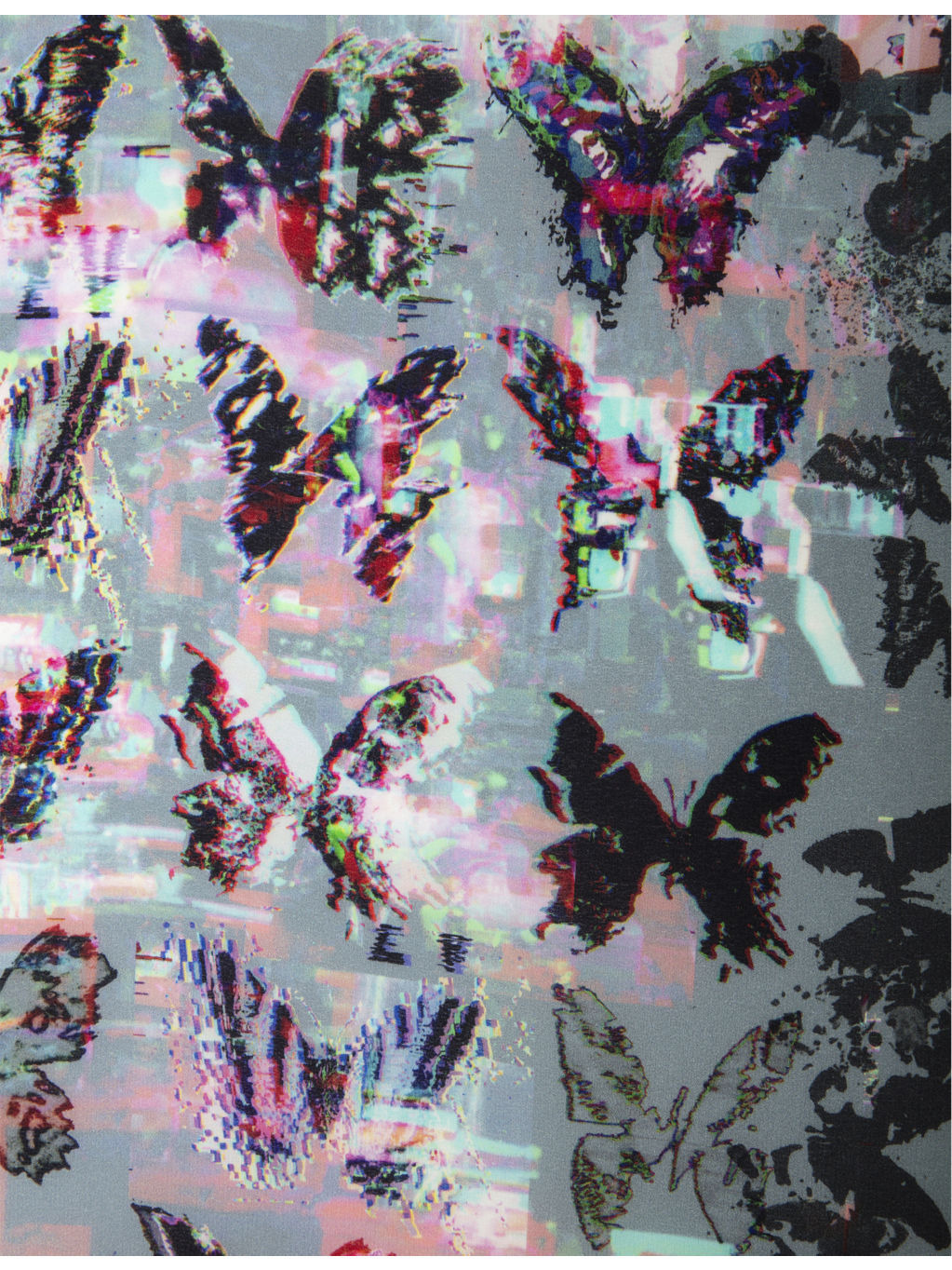 Blondie Butterfly-Print Silk Scarf - 2