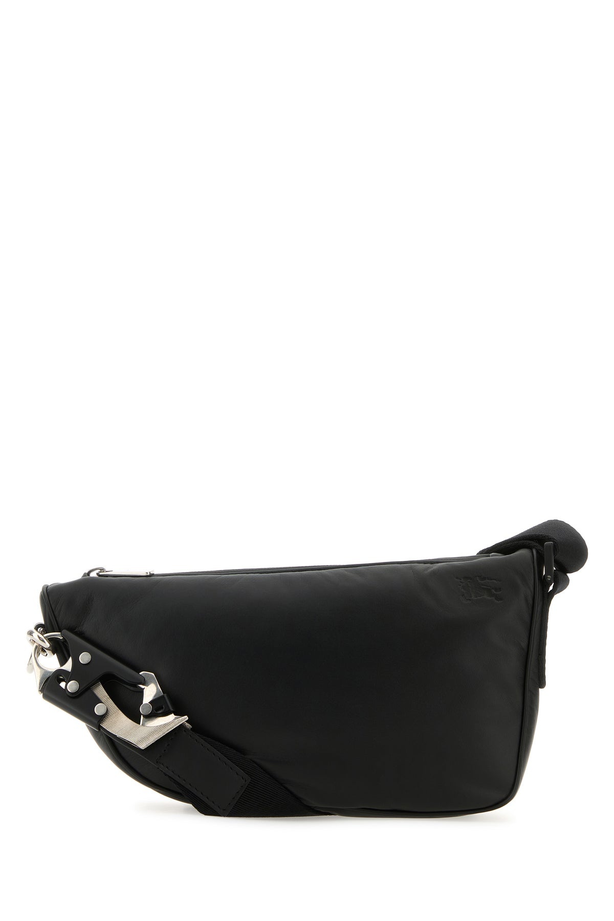 Black leather Shield crossbody bag - 3