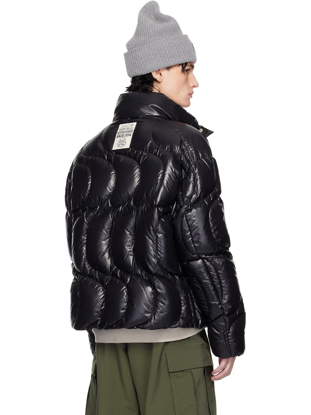 Moncler x Palm Angels Black Haunani Down Jacket - 3