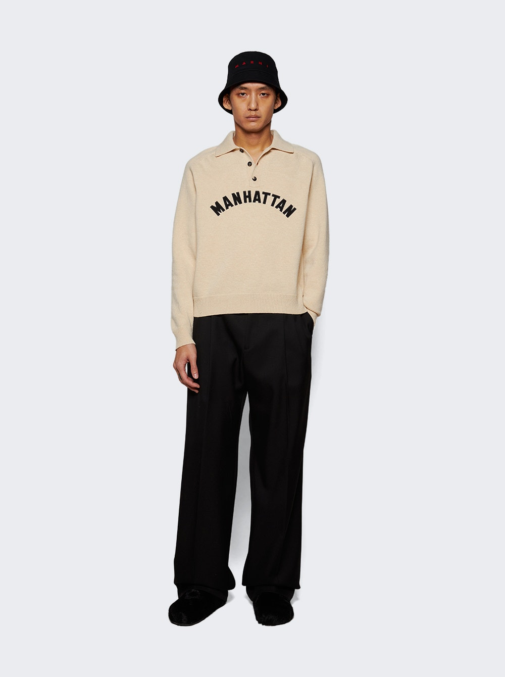 Manhattan Polo Sweater Cream - 2