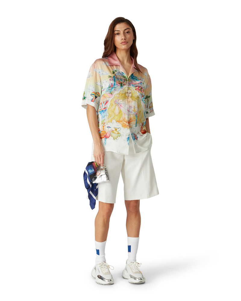 CASABLANCA The Road To Knowledge Silk Shirt | Casablanca Paris outlook