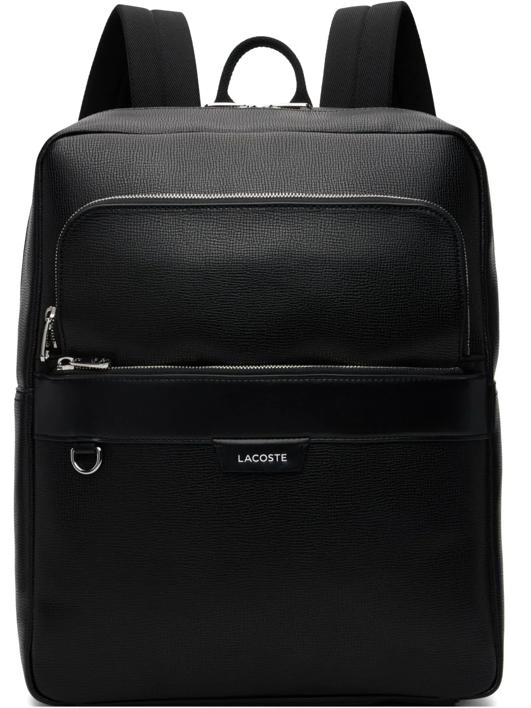 Black Ossian Leather Backpack - 1