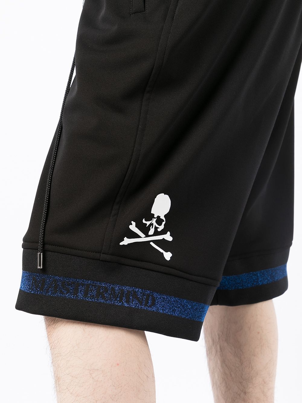 skull-logo track shorts - 5