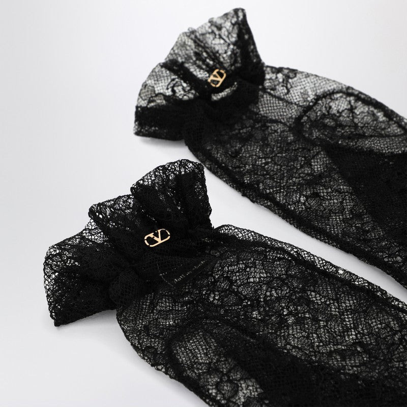 Valentino Garavani lace Vlogo Signature gloves - 2
