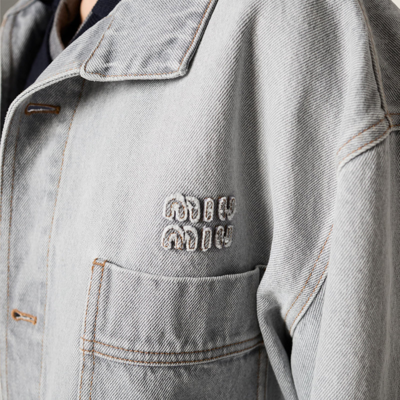 Denim blouson jacket 4