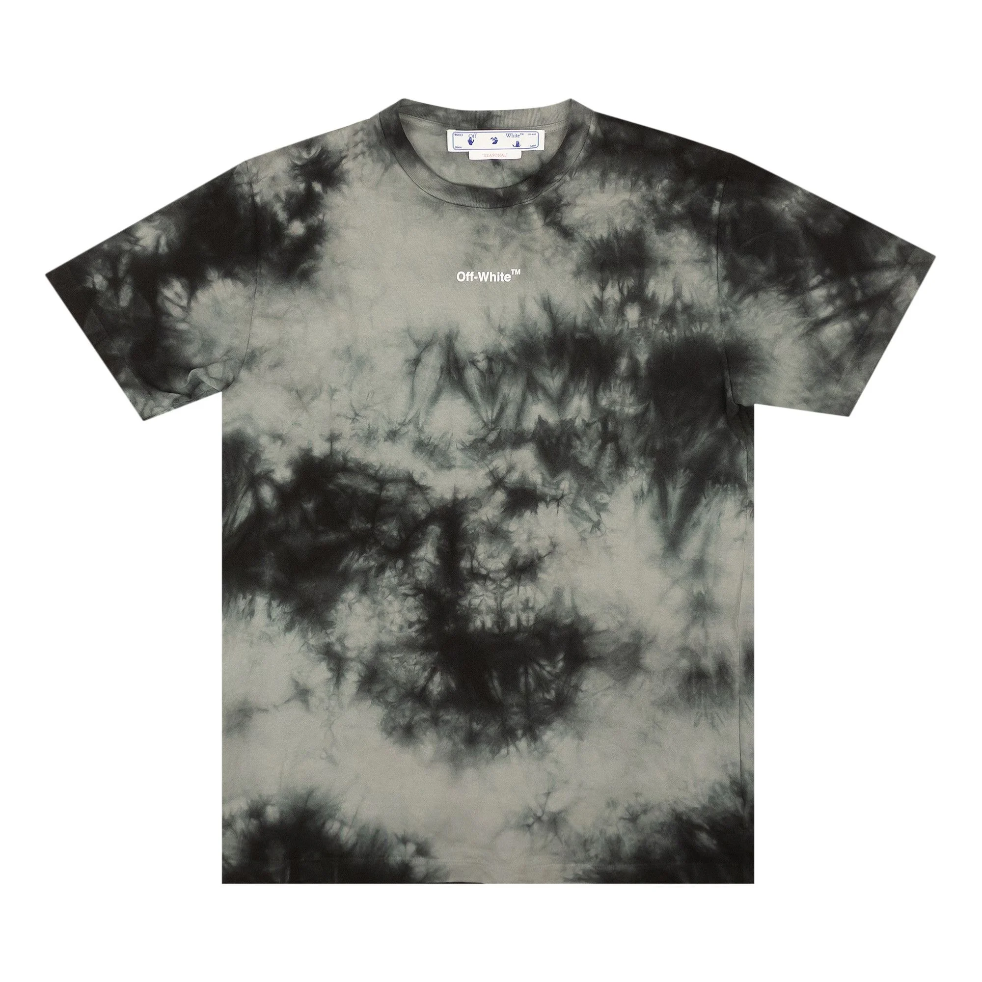 Off-White Arrow Tie Dye Slim Short-Sleeve Tee 'Grey/White' - 1