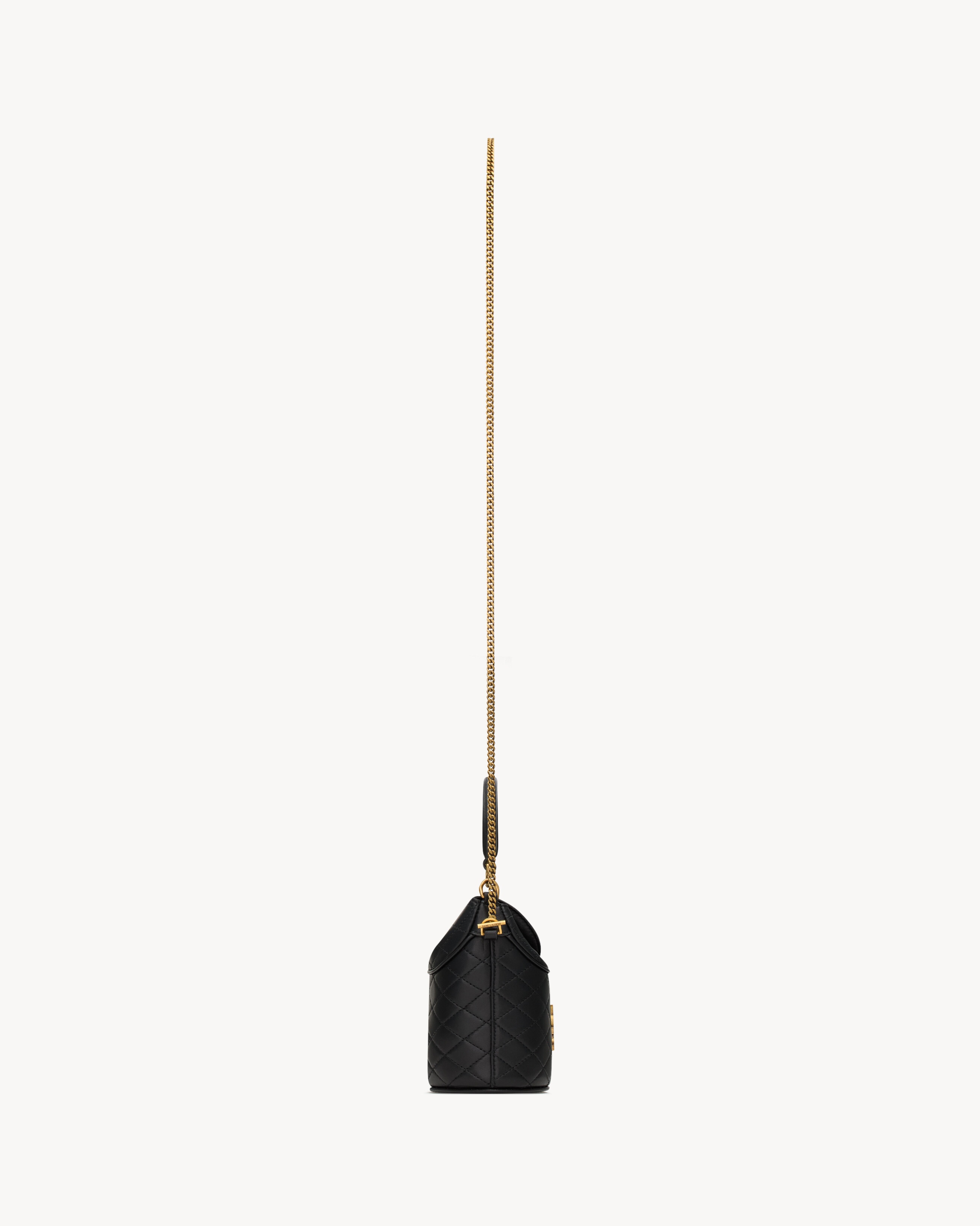GABY MINI BUCKET IN LAMBSKIN - 4