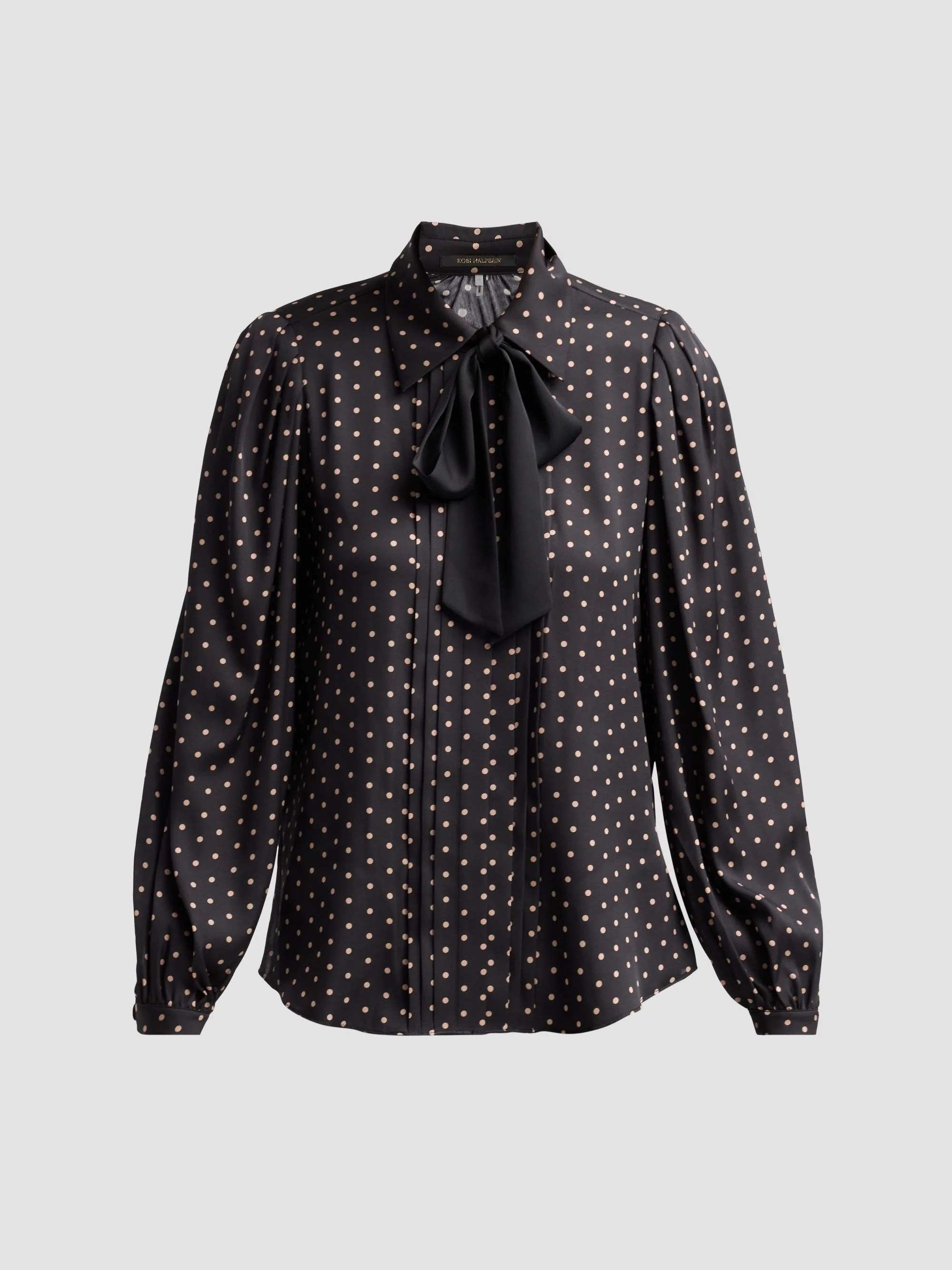 Women's Julian Polka Dot Silk-Blend Blouse - Black Multi - 1