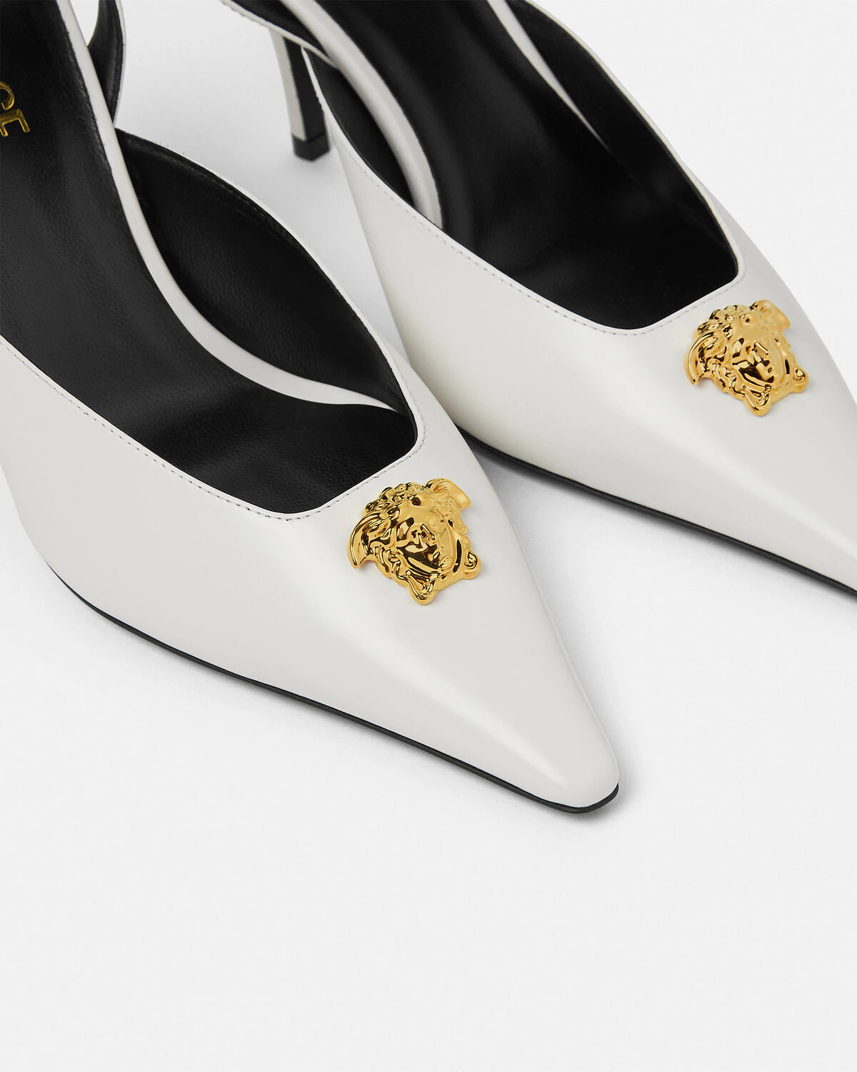 La Medusa Leather Slingback Pumps 85 mm - 4