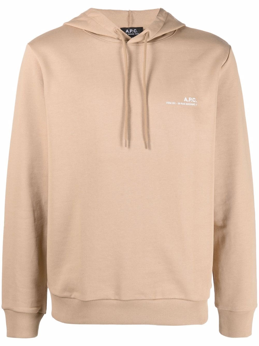 logo-print hoodie - 1