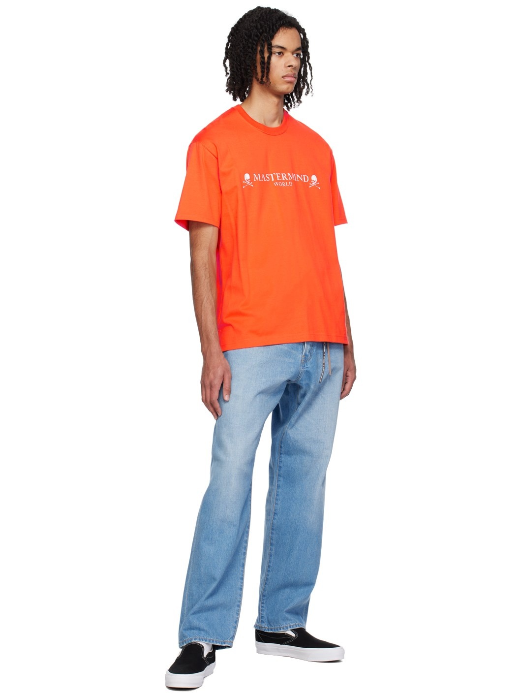 Orange 3D Skull T-Shirt - 4