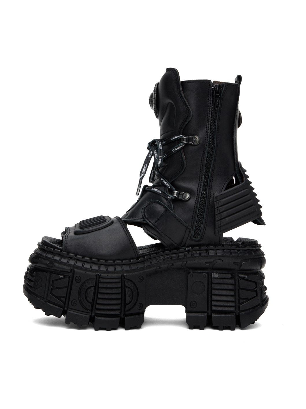 Black New Rock Edition Leather Boots - 3