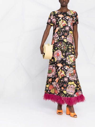 La DoubleJ Swing floral-print maxi dress outlook