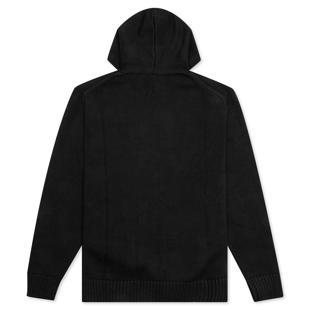 1017 ALYX 9SM LOGO KNIT HOODED SWEATER - BLACK - 2