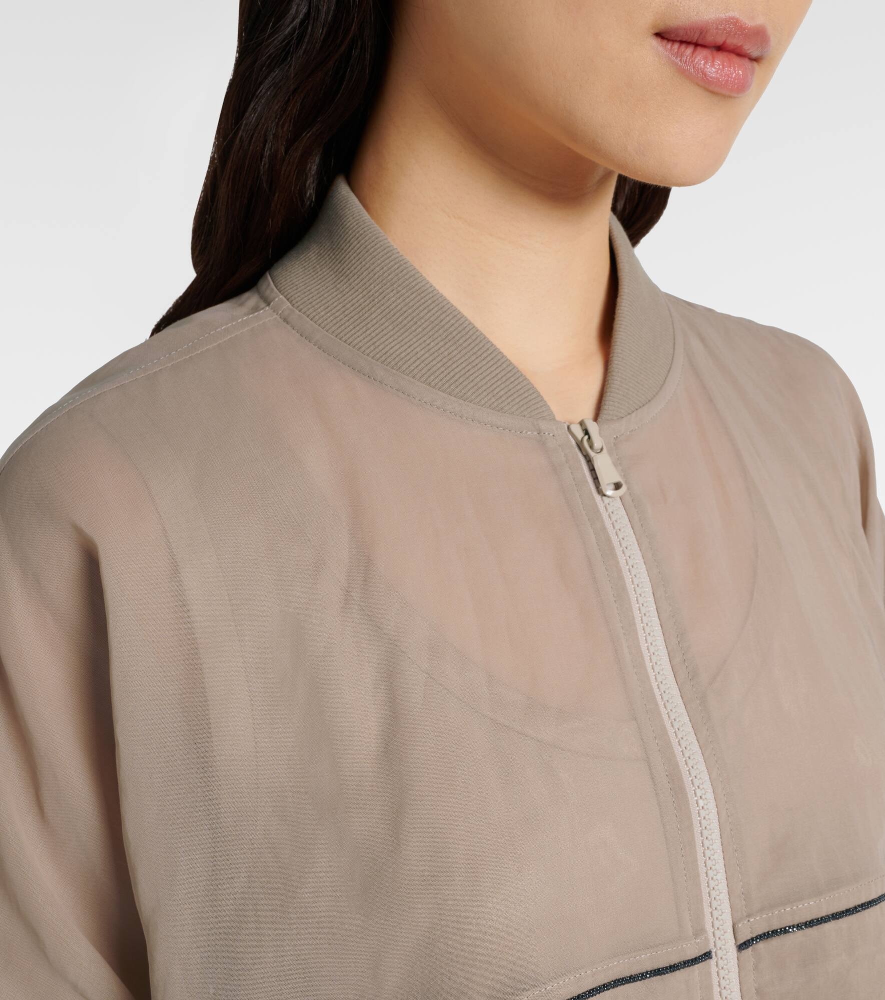 Cotton organza bomber jacket - 4