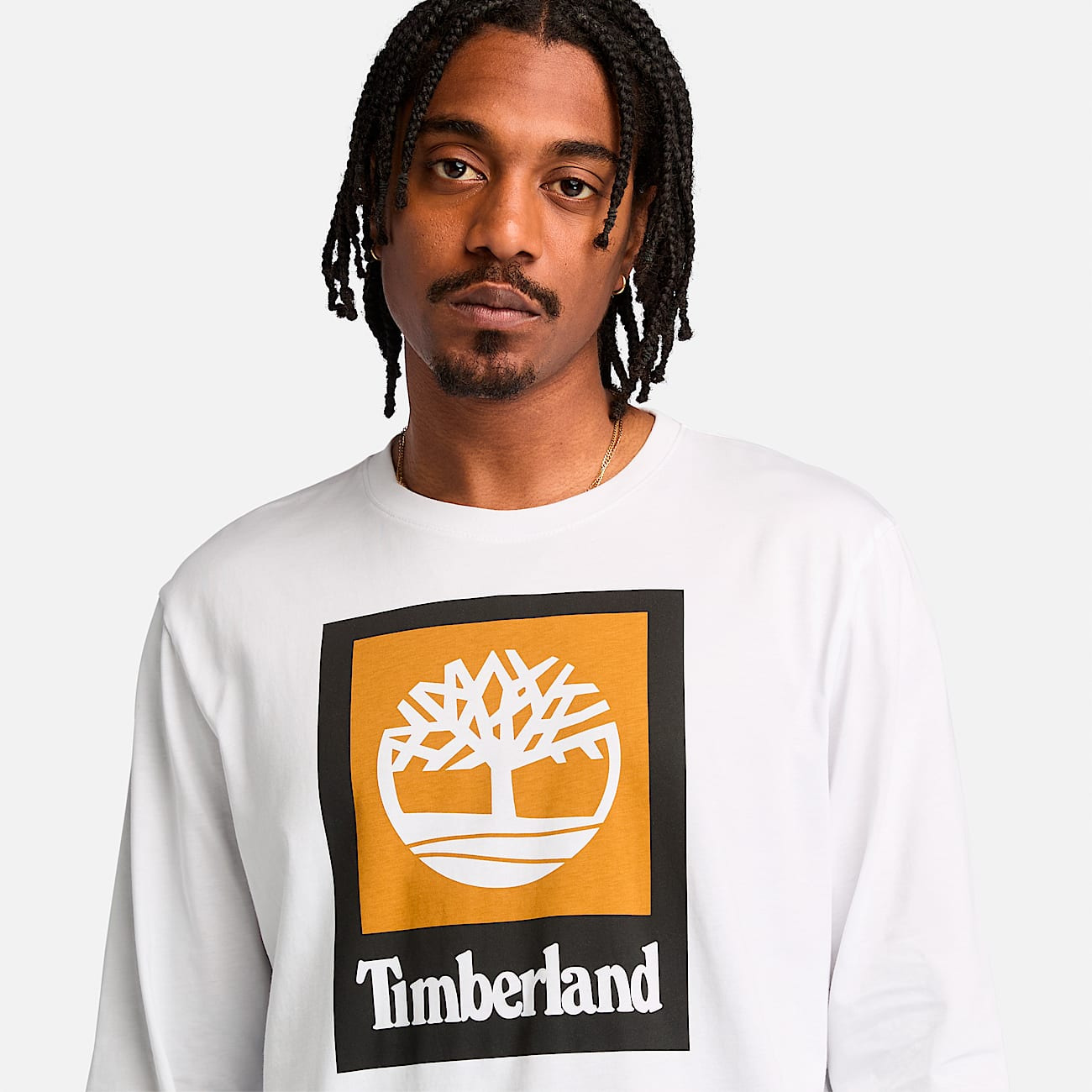 Men's Stack Logo Colored Long Sleeve Tee - 4