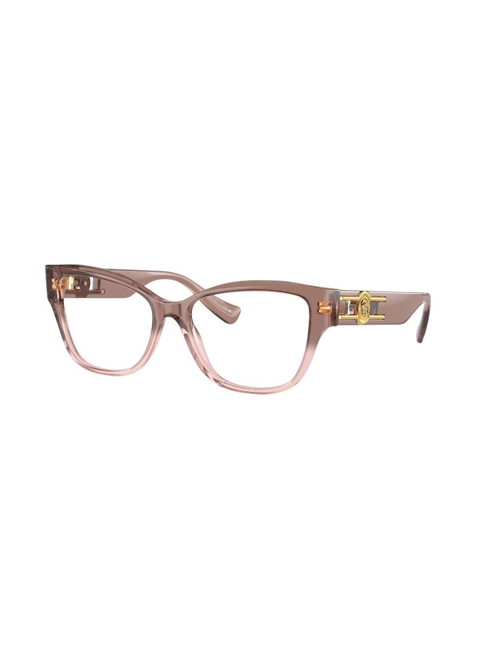 Medusa-plaque square-frame glasses - 2
