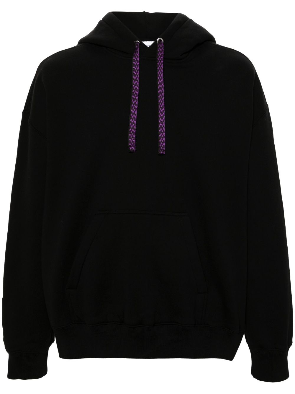 logo-embroidered cotton hoodie - 1