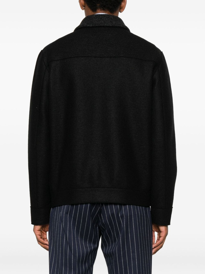 zip-front collar shirt jacket 4