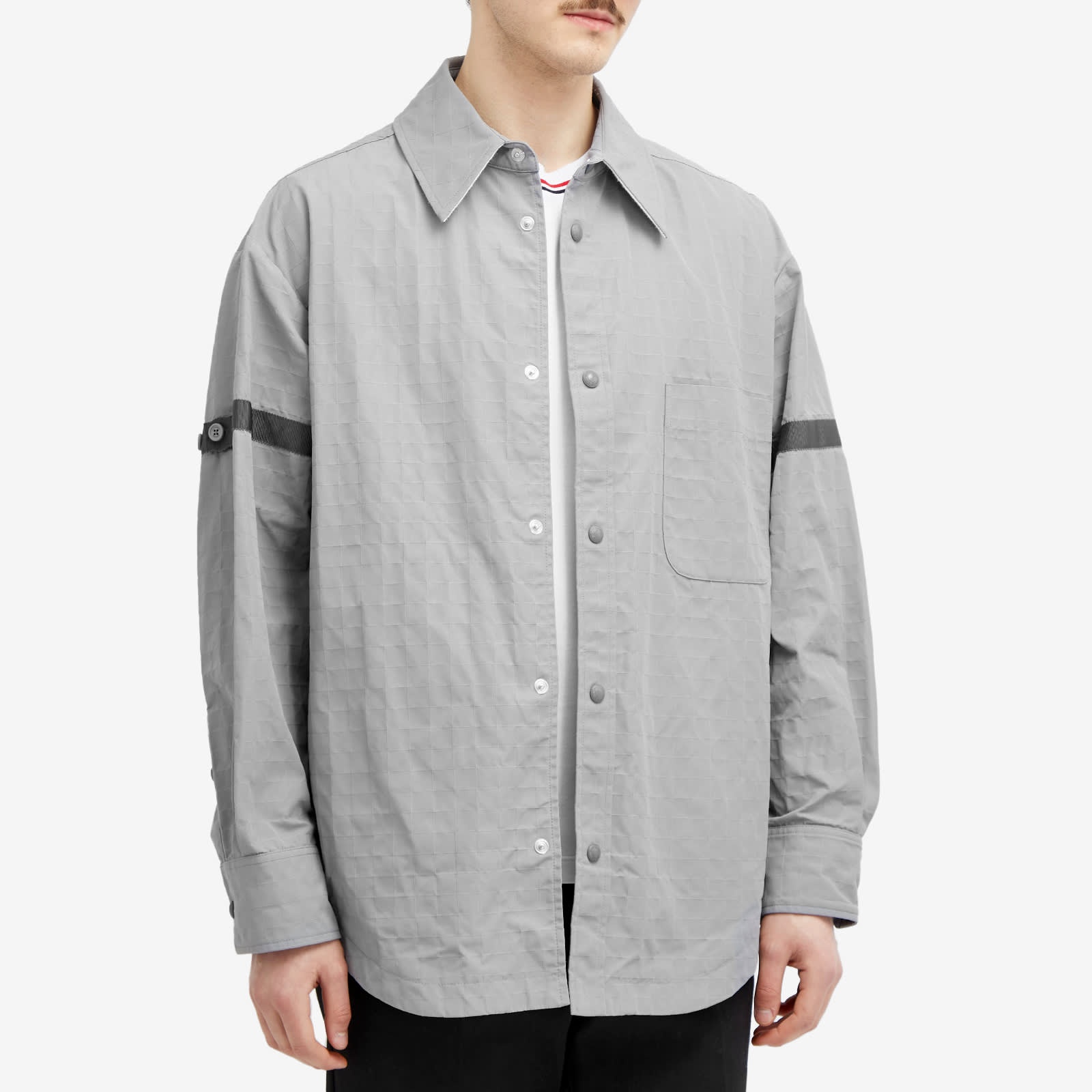 Thom Browne Oversized Tonal Shirt Jacket - 2