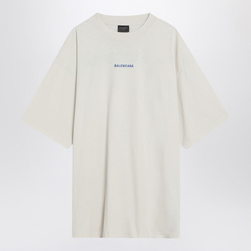 Balenciaga White New Balenciaga Back Medium Fit T-Shirt Men - 1