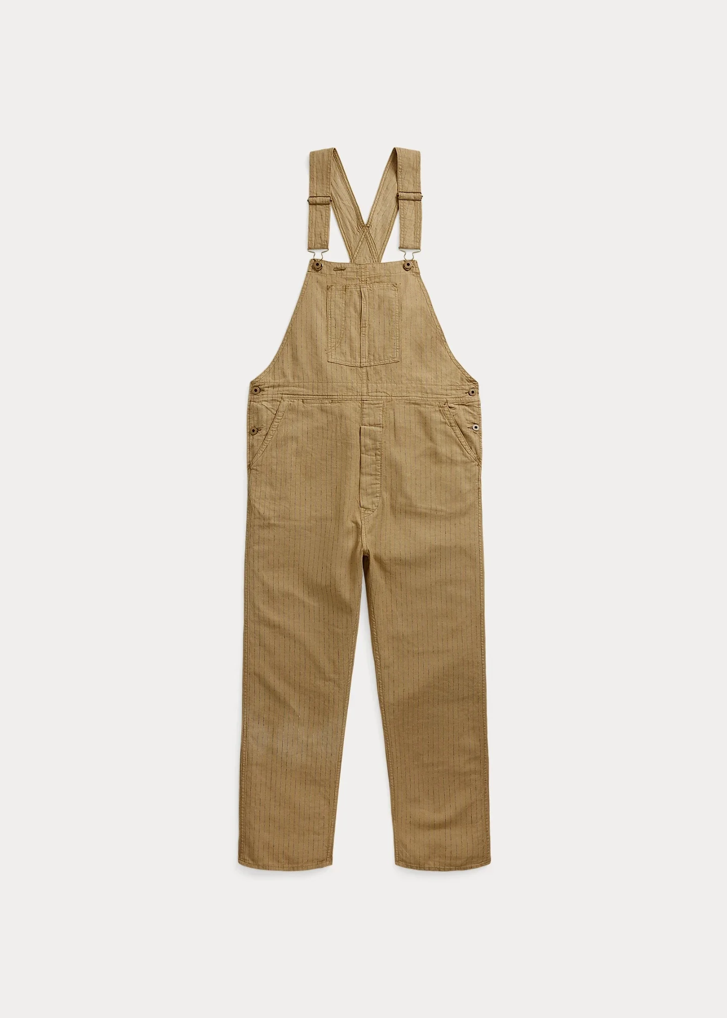 Striped Linen-Cotton Overall - 1