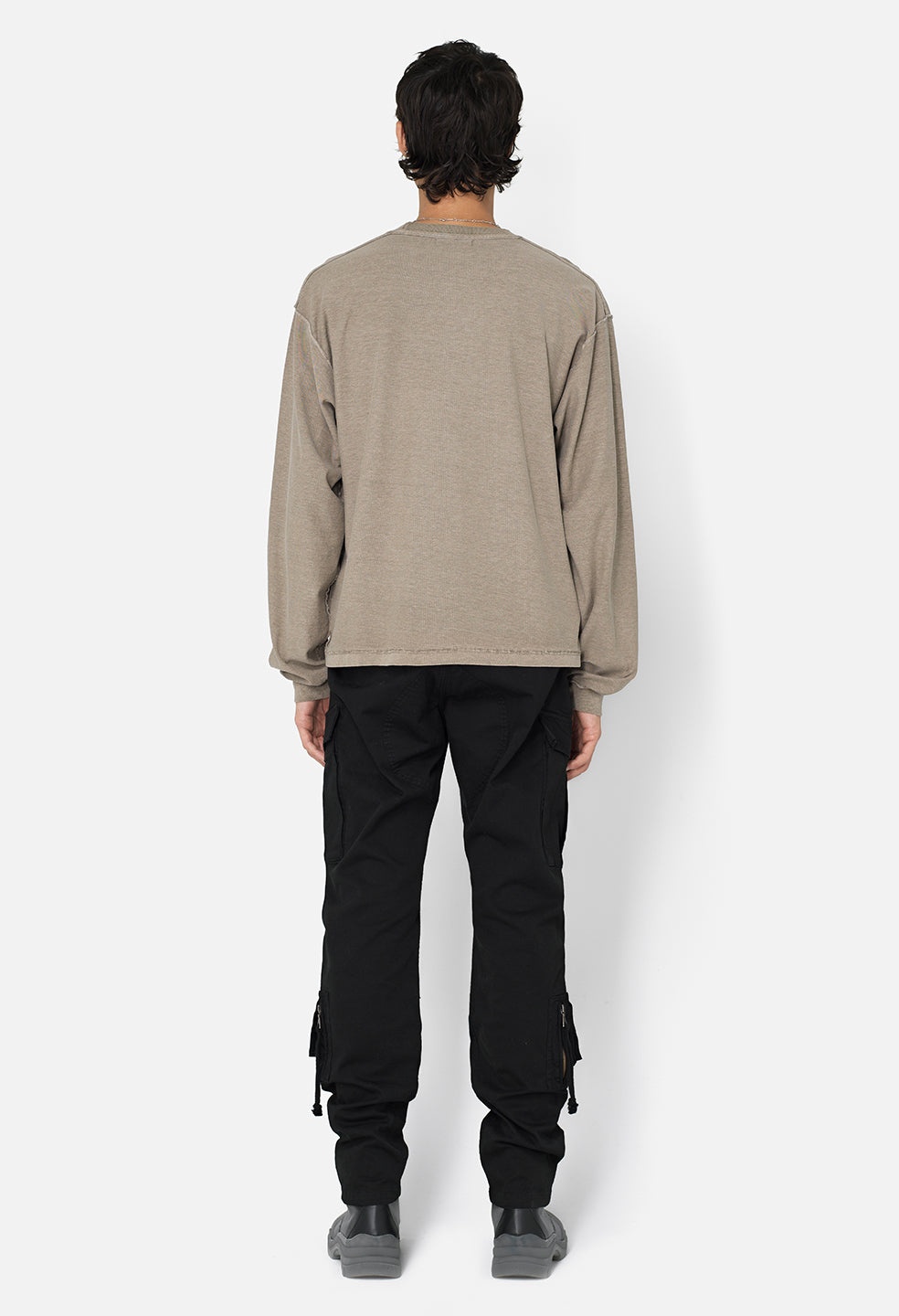 REVERSED CROPPED LS TEE - 5