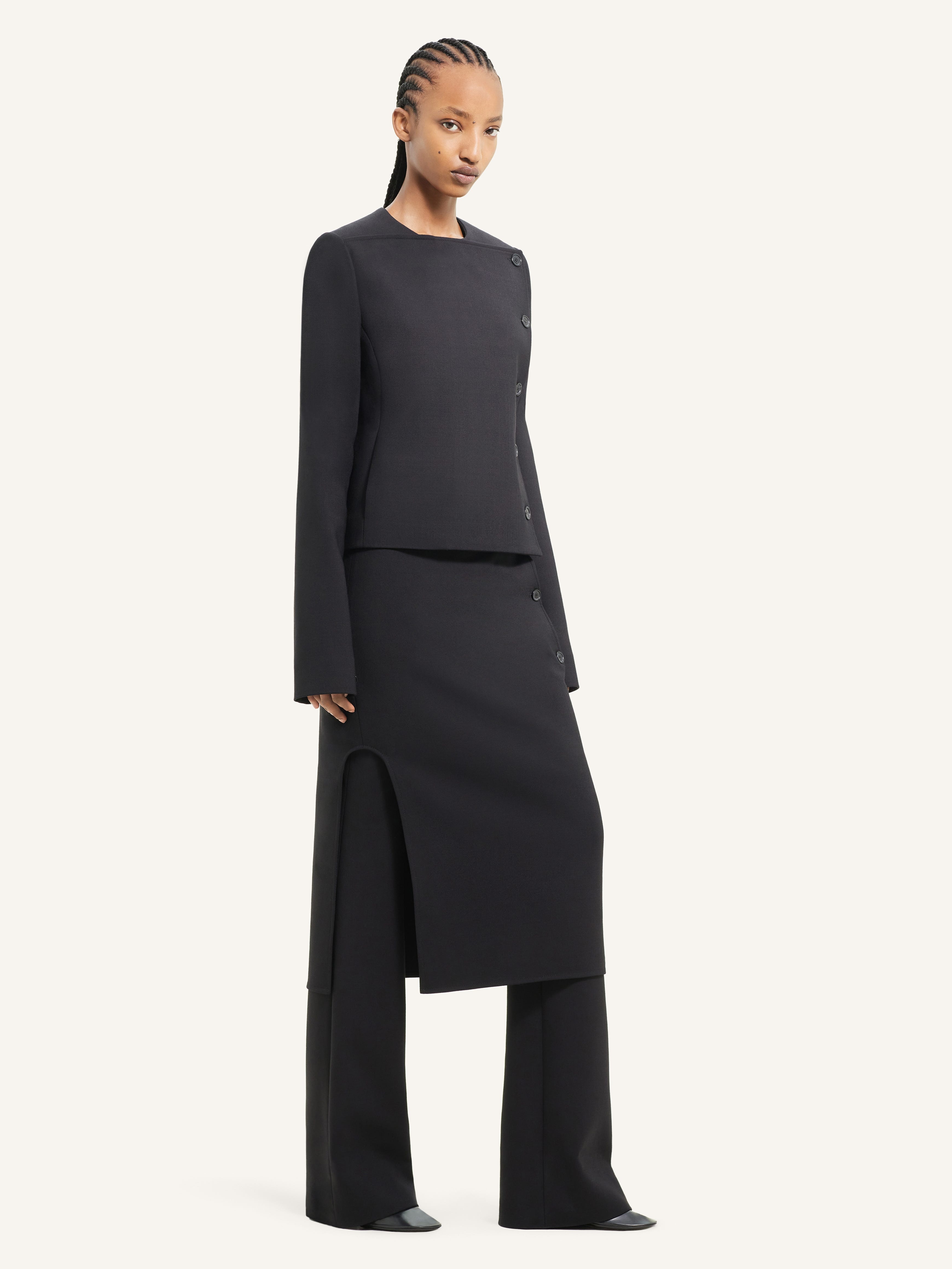 BUTTONED TAILORED JACKET - 3
