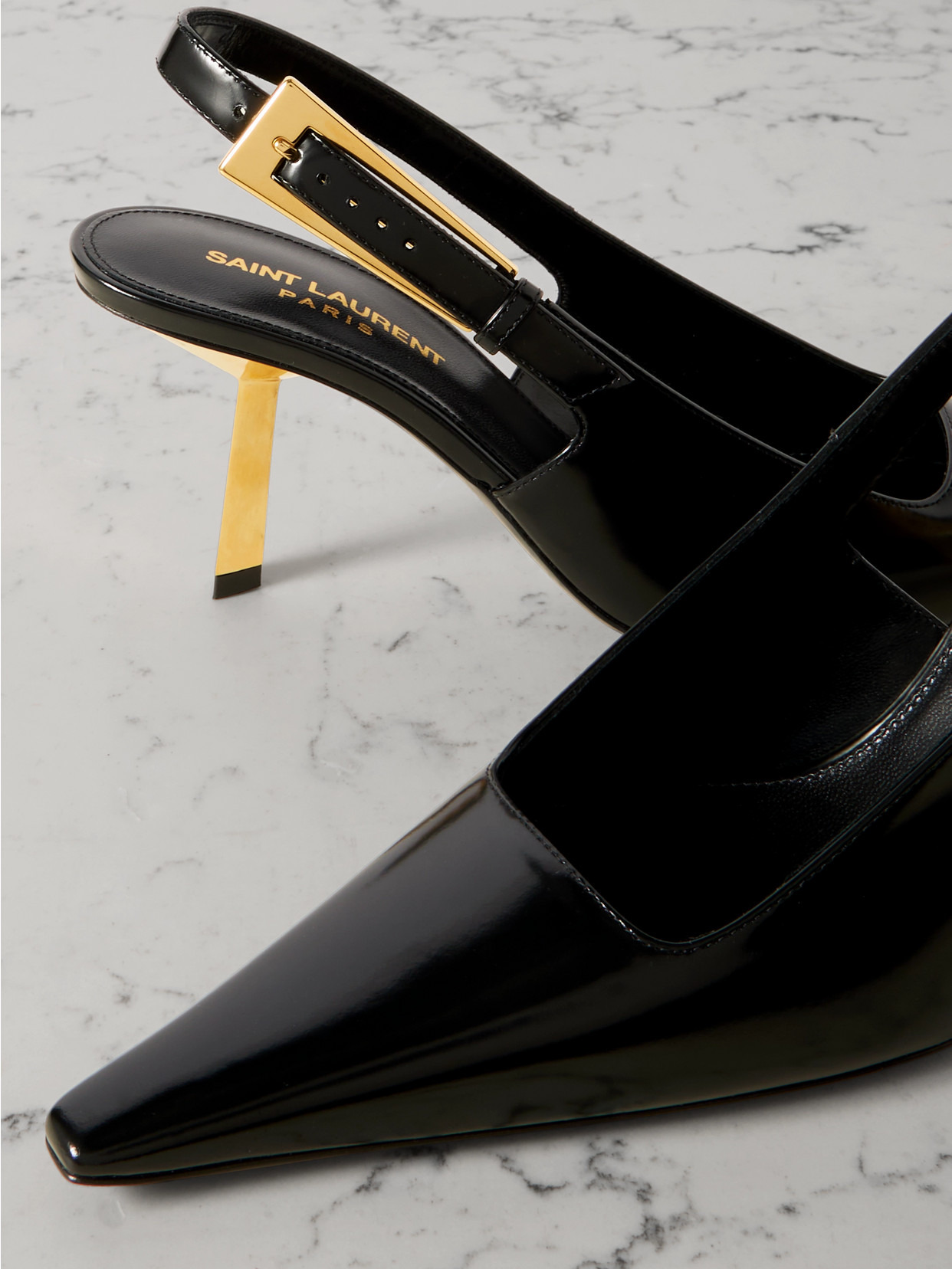 Lee Leather Slingback Pumps - 4