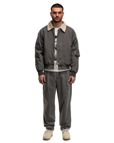 Cav Empt Wool Boa Inner Zip Jacket Charcoal outlook