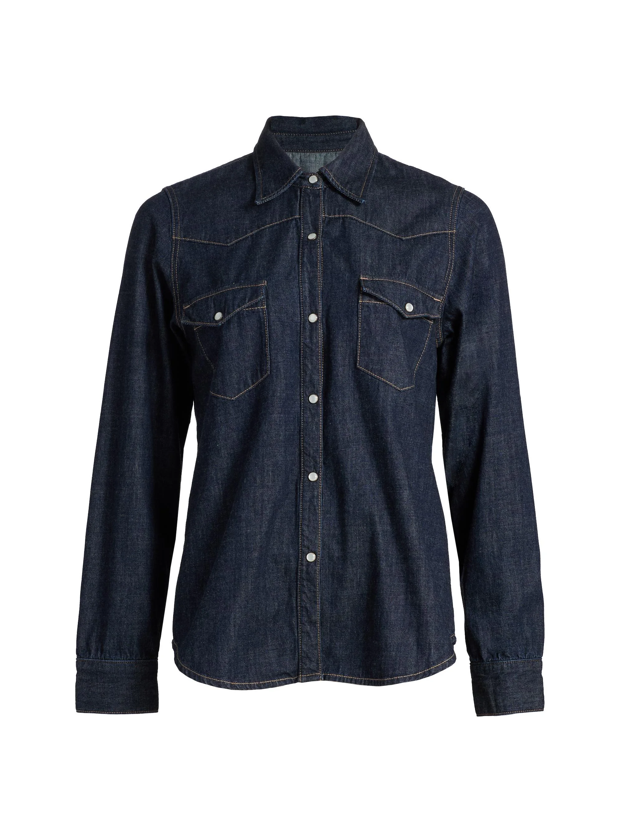 Women's Travis Oversized Denim Shirt - Indigo Rinse - 1