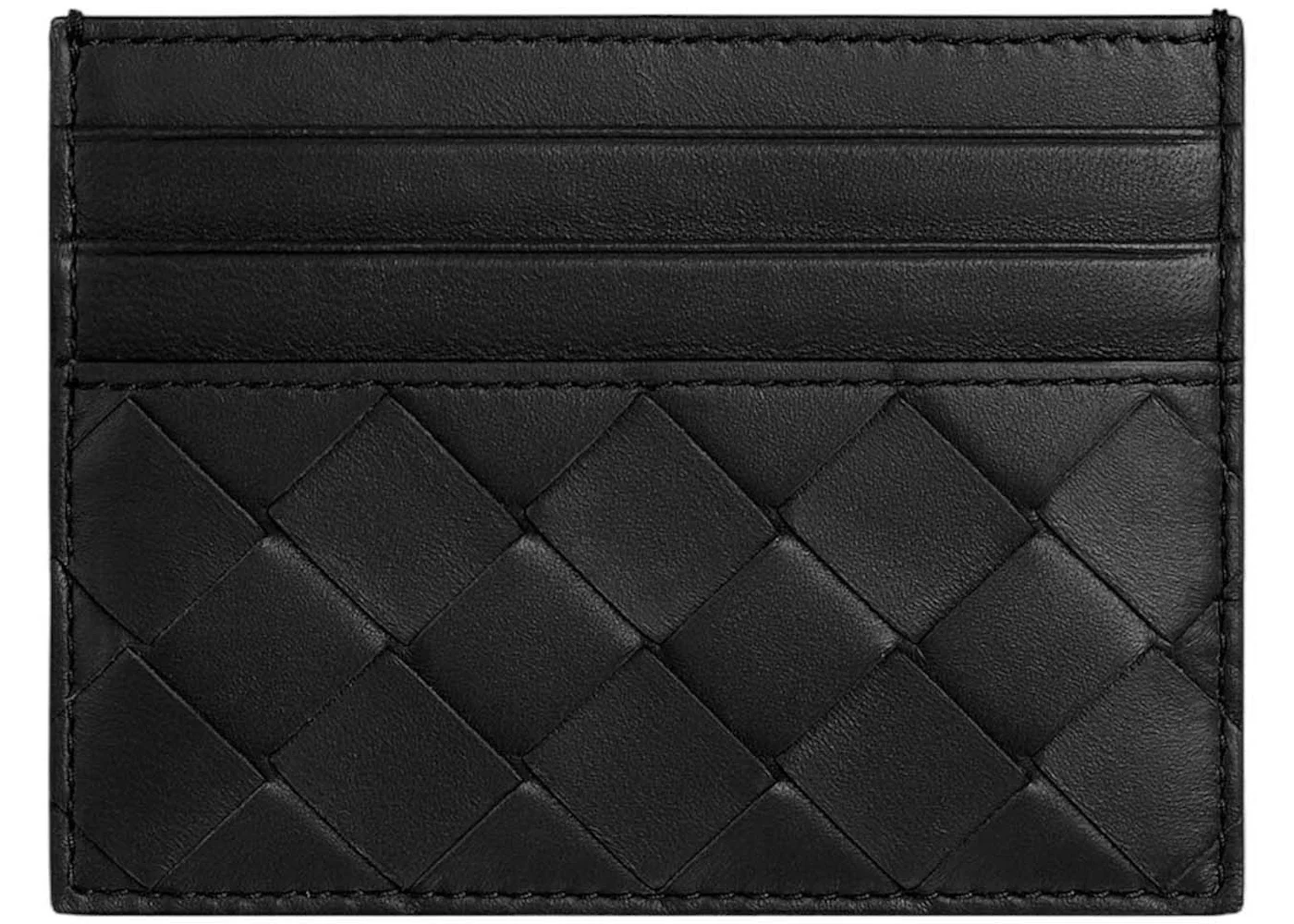 Bottega Veneta Intrecciato Card Case (635042 VCPP3 8425) Black - 1