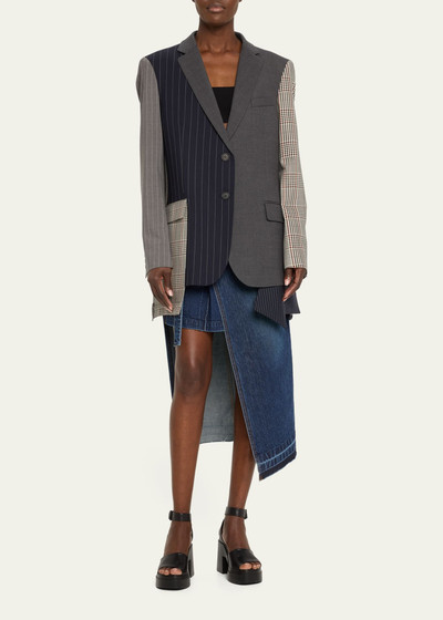 Monse Combo Boxy Tailored Wool Jacket outlook