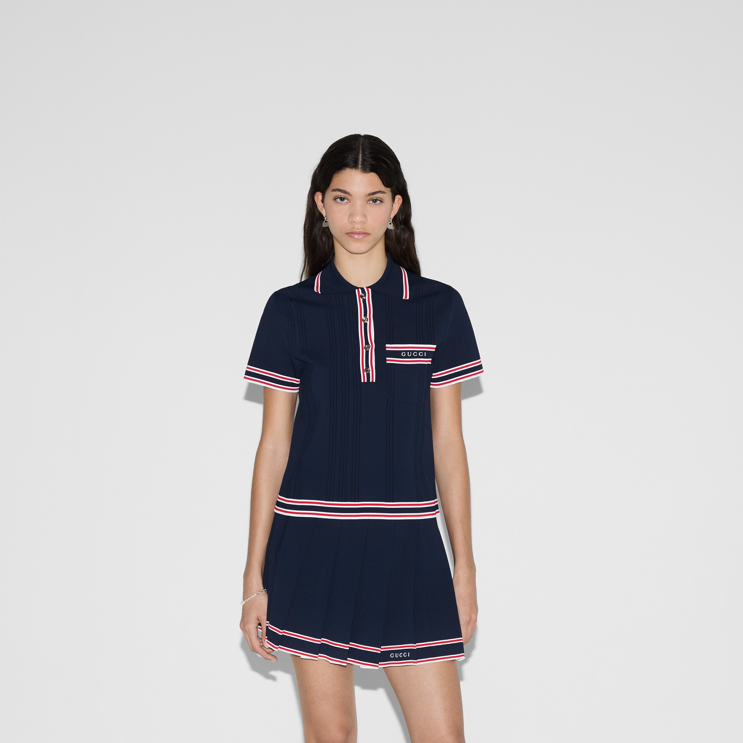Stretch viscose polo top - 3