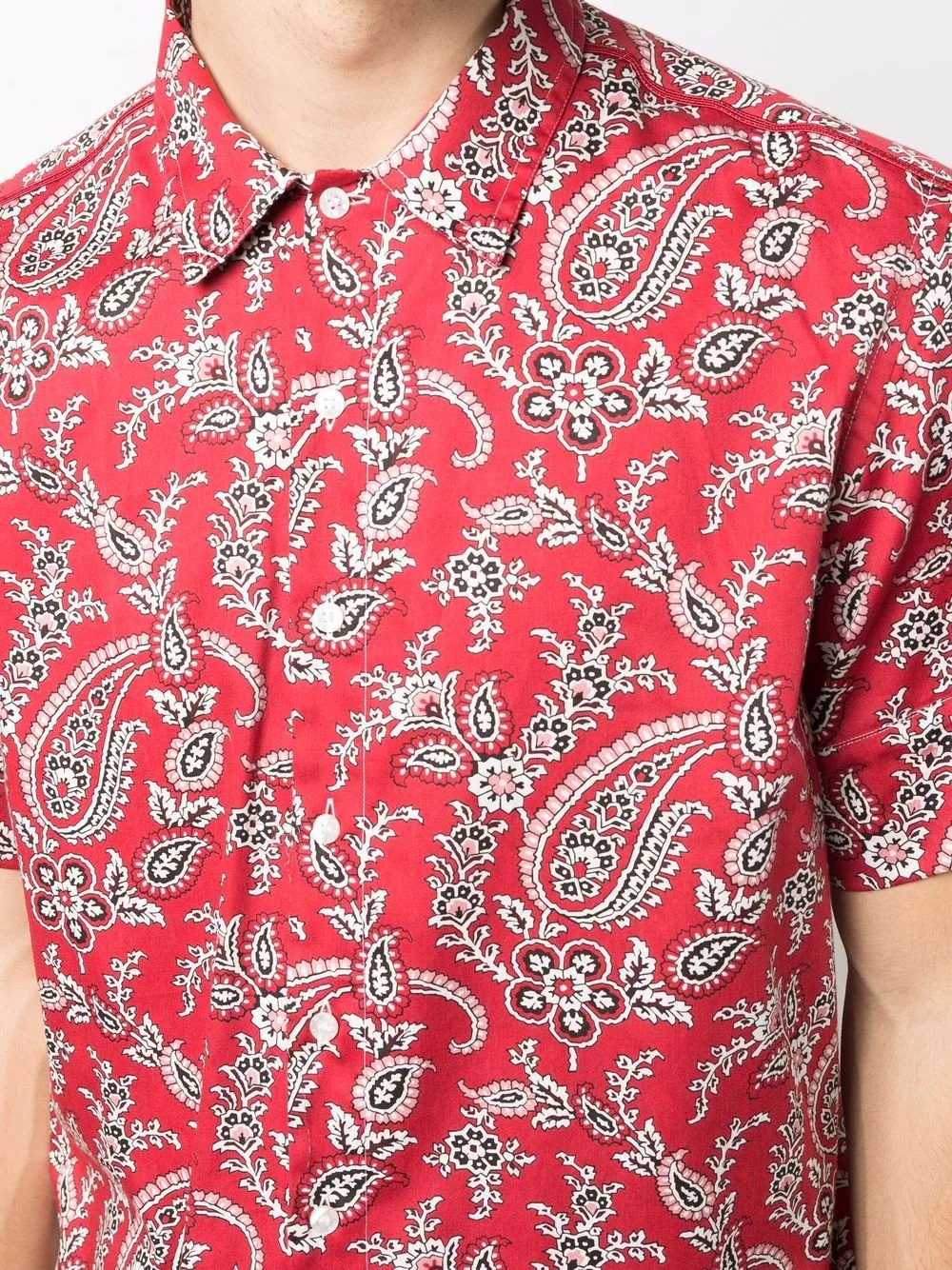 paisley-print short-sleeve shirt - 5