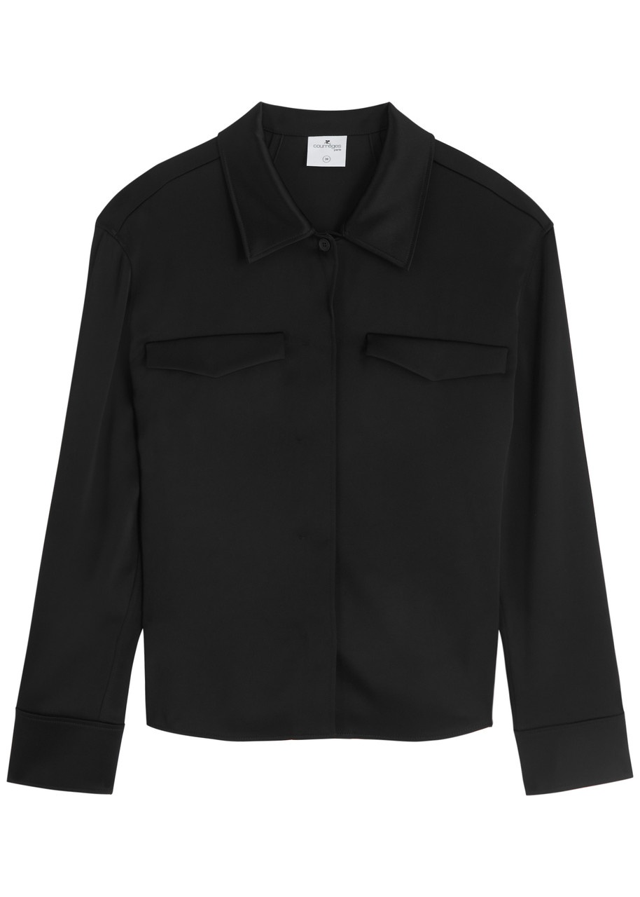 Courrèges Darted Satin Shirt - 1