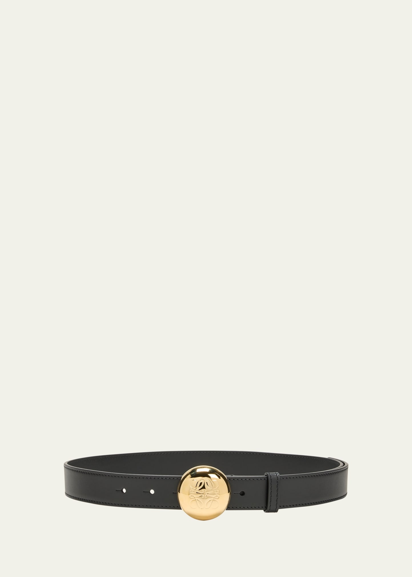 Pebble Leather & Brass Belt - 1